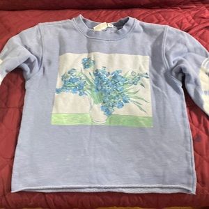 brand: mighty fine color: blue image: Vincent Van Gogh painting